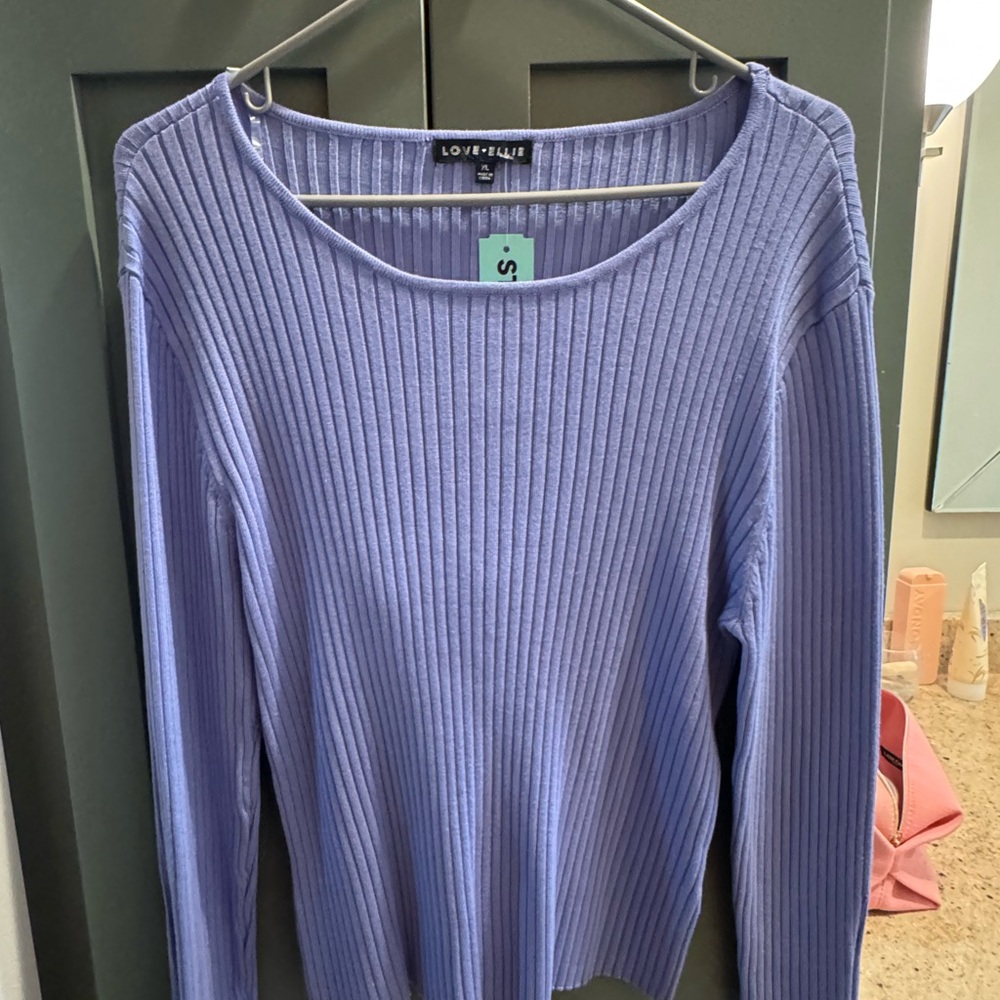 Love Ellie Women's Purple Sweater